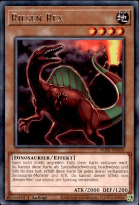 Yugioh WISU-DE010 Riesen-Rex (Rare) - Bild 1 von 2