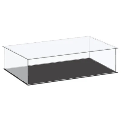 Acrylic Display Case Plastic Box Cube Storage Box Clear 41x21x10.5cm - Image 1 of 4