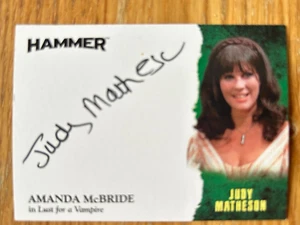 HAMMER SERIE 2 - SEVENTIES SHOCKERS: AUTOGRAMMKARTE: JUDY MATHESON JM2 - Bild 1 von 1