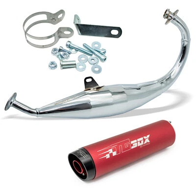 Exhaust Tecnigas XS-2 Chrome for Derbi, Aprilia, Gilera - image 1 of 4