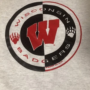 VINTAGE Wisconsin Badgers Sweatshirt XXL Crewneck HL Miller Gold Read Descr 2XL - Picture 1 of 6