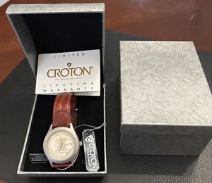 Vintage Rare Croton “NRA”watch stainless steel 3atm/100ft water resistant Japan - Picture 1 of 14