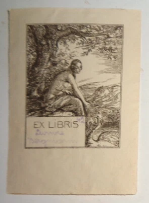 Levnore Bergmann - Ex Libris Bookplate - 1920's Foto 1 de 2
