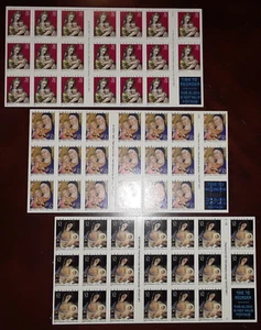 Combo 3x20 = 60 of Christmas MADONNA & CHILD 32¢ US Stamps # 3112a, 3176a, 3244a - Picture 1 of 6