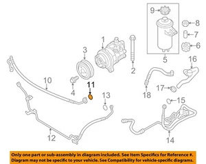 BMW OEM 10-19 M6 Gran Coupe Pump Hoses-Upr Press Hose O-Ring 32416788696 - Picture 1 of 2