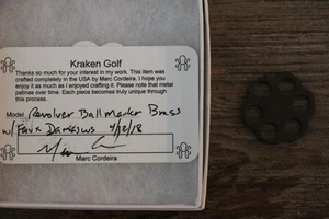 Marcador de bola de latón revólver Kraken - Imagen 1 de 2