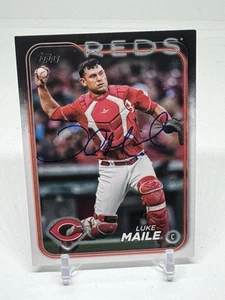 Luke Maile 2024 Topps Update #US167 Cincinnati Reds SIGNED - Picture 1 of 4