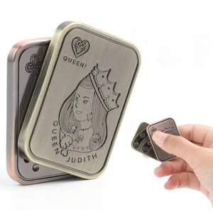 Magnetisches Metall-Zappelspielzeug Schieberegler EDC Poker Druckkarte Angst Stressabbau Spielzeug - Bild 1 von 7