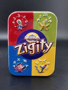 Cranium Zigity 80 Card Game In Tin Case 2005 100% Complete Excellent condition - Picture 1 of 24