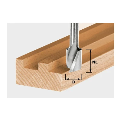 Festool Spiralnutfräser HW Schaft 8 mm HW Spi S8 D6/21 - Bild 1 von 4