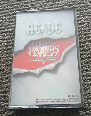 AC/DC  "THE RAZORS EDGE" VINTAGE 1990 CASSETTE/ATCO 7 91413-4/CASSETTE NEAR MINT - Image 1 of 4