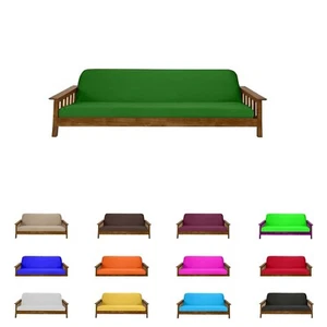 Solid Light Green Full Size Futon Mattress Covers, Bed Protectors, Slipcovers - Picture 1 of 1