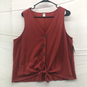 Neu Old Navy rotes Tanktop Bluse Gr. XL Damen Sommer Freizeit ärmellos - Bild 1 von 12