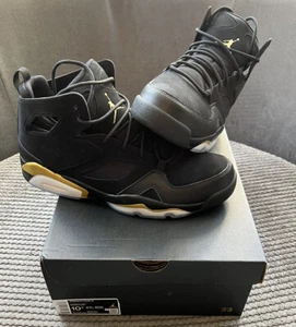 Jordan Flight Club nero oro metallizzato - nuovo UK 9,5 - Foto 1 di 3