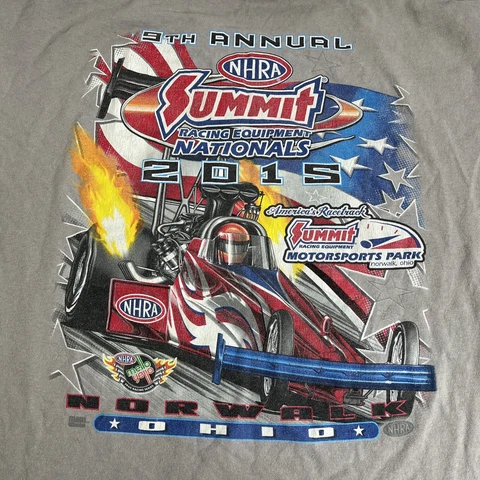 2015 Summit Racing Equipment Nationals NHRA Norwalk OH Event Pin 9th Annual Cover