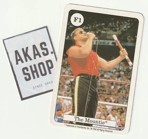 Tarjeta de juego The Mountie 1992 TitanSports WWF lucha libre ULTRA RARA Amigo - Imagen 1 de 2