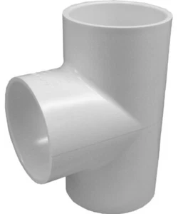 Genova Products 31407CP 3/4-Inch PVC Pipe Tee - 10 Pack - Picture 1 of 1