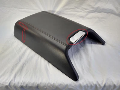 2003-2006 Lincoln Navigator Center Console Lid Armrest Arm Rest Black w Screws Foto 1 de 4