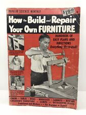 Comment construire et réparer vos propres meubles | 1951 • Science populaire • Livre de poche