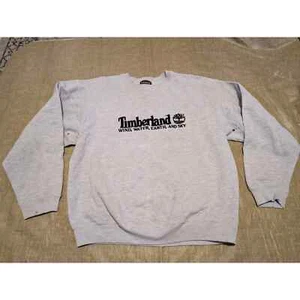 Vintage Timberland Weathergear Men's Gray Sweater Size XL Embroidered - Picture 1 of 9