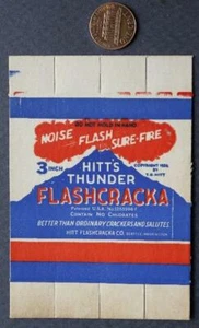 Seattle Washington Hitt's Thunder Firecracker 1926 caja vacía Flashcracka Noise-- - Imagen 1 de 1