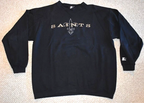 VINTAGE STARTER New Orleans Saints Sweatshirt 2000s Men's X-Large VTG - sewn on Cover