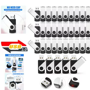 100Pack Swivel 4GB Memory Stick USB 2.0 Flash Drive Thumb Pen Drive USB Drive - Picture 1 of 14