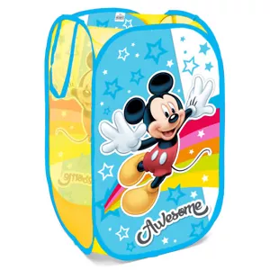 Disney Mickey Girl Bedroom Pop Up Folding Car Organizer Toys Storage Basket S91 - Photo 1/1