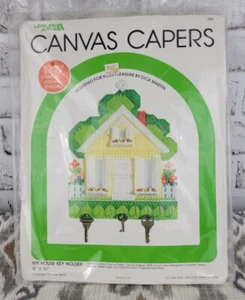Leisure Arts Canvas Capers Craft My House Key Holder 8"X10" Plastic Canvas Kit - Picture 1 of 5
