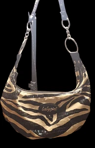 Retro Y2K Babygirl Faux Leather Animal Print Light Hobo Shoulder Handbag - Picture 1 of 6