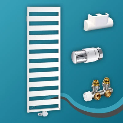 Kermi Casteo Wandheizkörper Set 180,6x60 Multibl. T Eckform, Thermostat, Verkl. - Bild 1 von 4