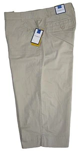 CROFT & BARROW WOMENS CHINO CROPPED CAPRI PANTS PEYOTE SIZE 10 NEW MSRP $32 - Picture 1 of 8