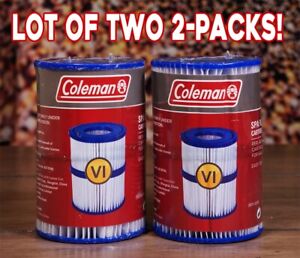 Coleman Spa Filter Cartridge Type VI 90352E “2 PACKS OF 2” 4 Filters! Free Ship