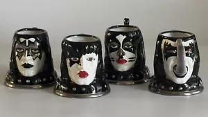 Set of 4 - KISS - Ceramic Mugs - Spencers - DEMON/STARCHILD/SPACEMAN/CATMAN 2003 - Picture 1 of 17
