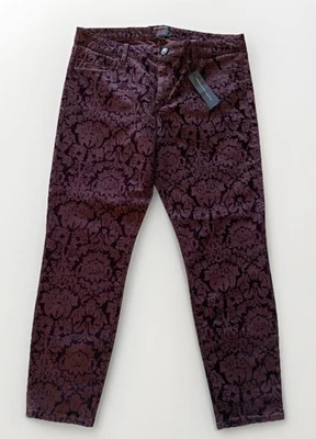 Pantalones de terciopelo púrpura aplastado Banana Republic X L’Wren Scott edición limitada Talla 31 Nuevo con etiquetas Foto 1 de 4