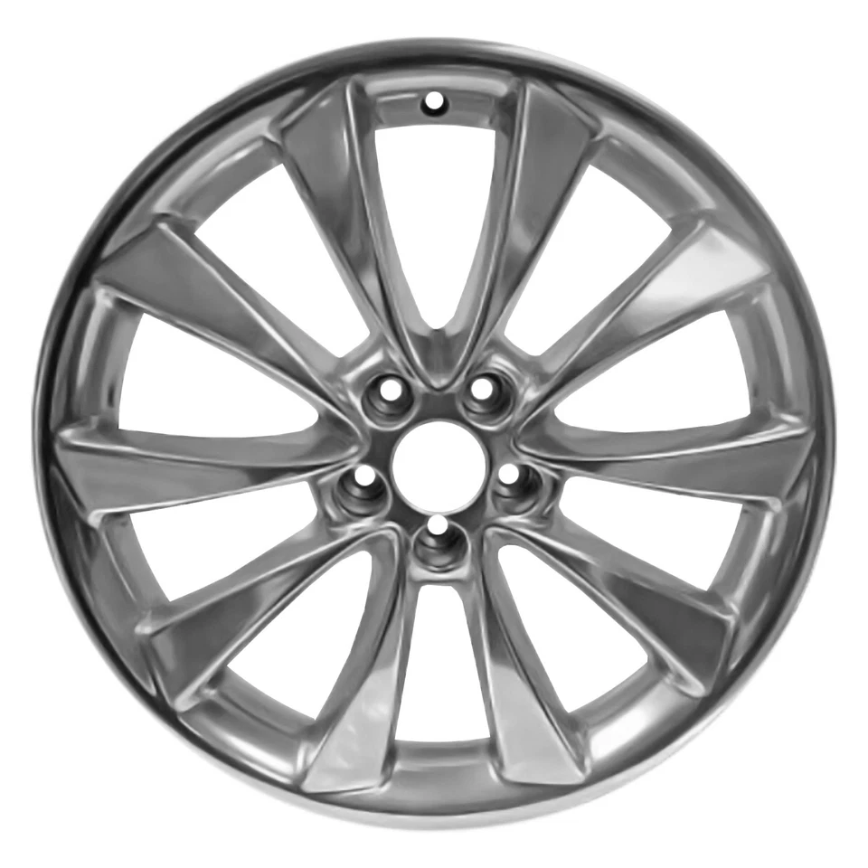 Metallic Polished 10 Spoke 20 x 8 Used Wheel - Image 1 of 1