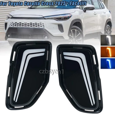 1 Pair Daytime Running Turn Signal Lamp For Toyota Corolla Cross 2025+ Facelift - Image 1 of 4