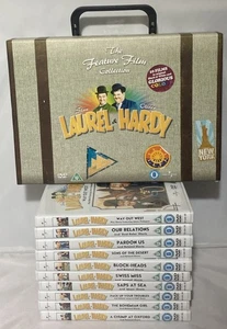 Laurel & Hardy: The Feature Film Collection 10 Colour DVD Boxset - Region 2 & 4 - Picture 1 of 6