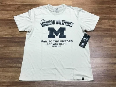 Camiseta Para Hombres L - NUEVA '47 Marca NCAA Michigan Wolverines Hail To The Victors Foto 1 de 4