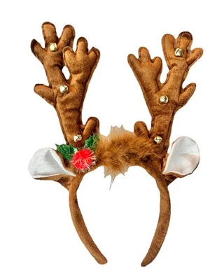 Tocado de vacaciones de renos diadema tamaño infantil accesorio para el cabello de Navidad Foto 1 de 4