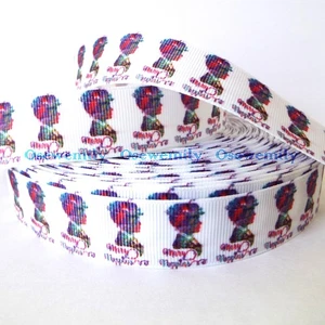 Per Metre - Mary Poppins 22mm - Printed Grosgrain Ribbon /Party Cake/Hair Bow - Picture 1 of 1