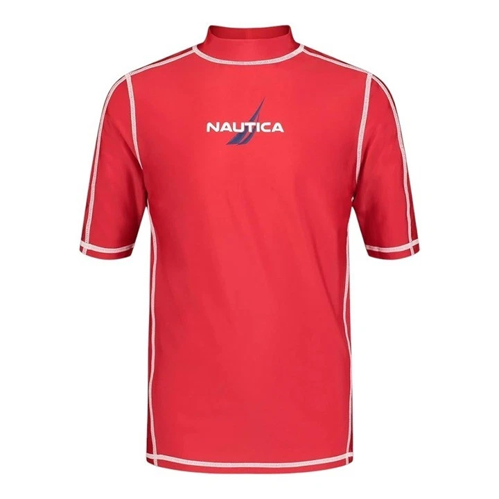 Nautica Kid's Short Sleeve Swim Rashguard with UPF 50+ Sun Protection Size 4T - Image 1 of 1