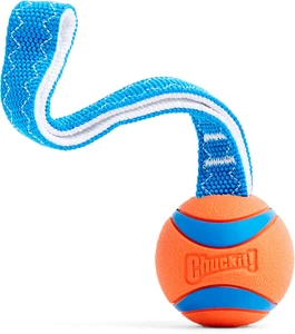 Ultra Tug Dog Toy Medium Fetch Ball for Dogs 20-60 Pounds Durable Play - Picture 1 of 11