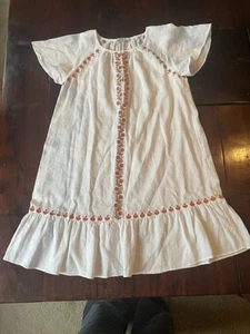 Madewell White Embroidered Dress Sz XXS - Picture 1 of 8