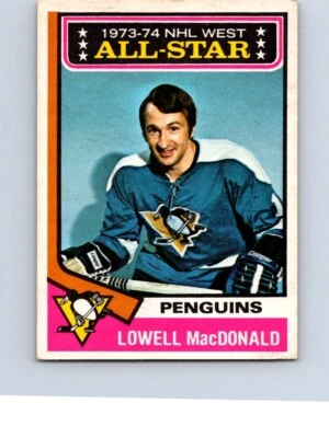VINTAGE HOCKEY CARD O-PEE-CHEE 1974 PITTSBURGH PIRATES LOWELL MacDONALD AS NO507 - Image 1 of 2