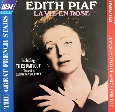 Edith Piaf - La Vie En Rose (Living Era) CD 22 Songs 1935-1947 Chanson NM Foto 1 de 4