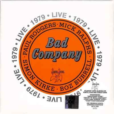 Bad Company / LIVE 1979 (2LP) (ORANGE VINYL) / Rhino / 0349784212 / col2LP - Bild 1 von 2