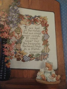 Friendship Saying Verse OOP Magazine Cross Stitch Pattern (T) - Picture 1 of 1