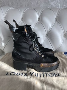 louis vuitton camo boots
