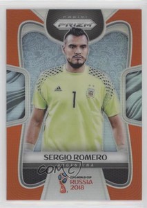2018 Panini Prizm World Cup Orange Prizm /65 Sergio Romero #3